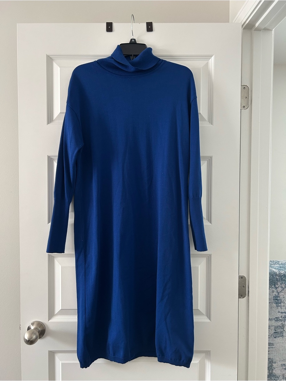 Royal Blue Turtleneck Sweater